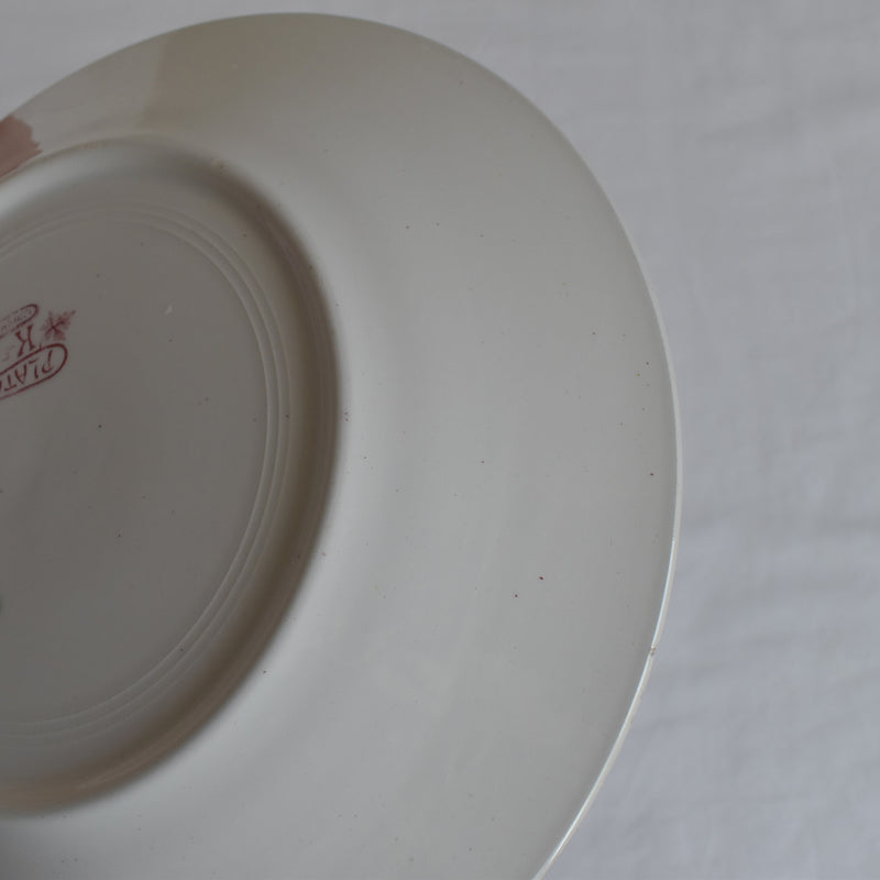 Antique Plate K&G Luneville Platane C