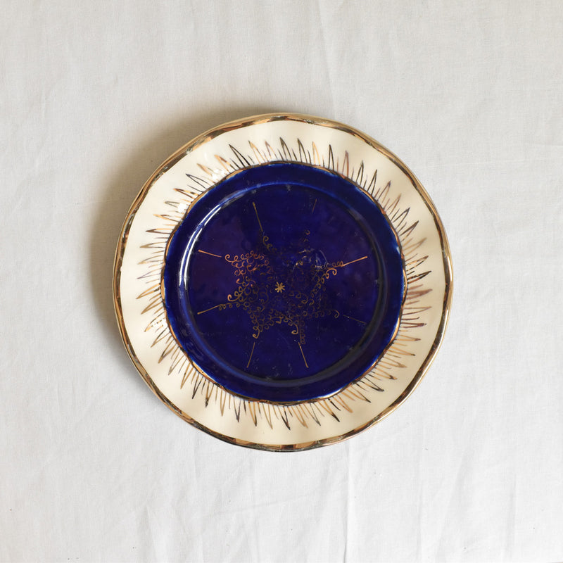 ア.ドラサンヴァル A.Dressinval デザート皿 ダークブルー　C