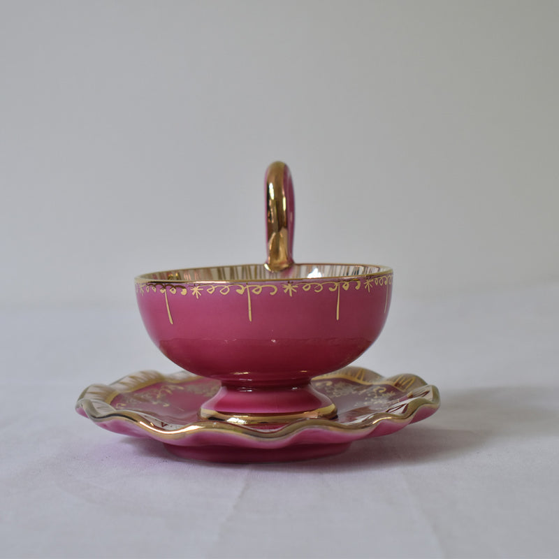 ア.ドラサンヴァル A.Dressinval コーヒーカップ＆ソーサー ピンク A