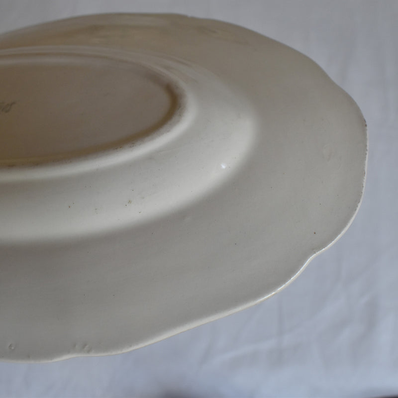 Antique Raviere Sarreguemines Scalloped Edge B