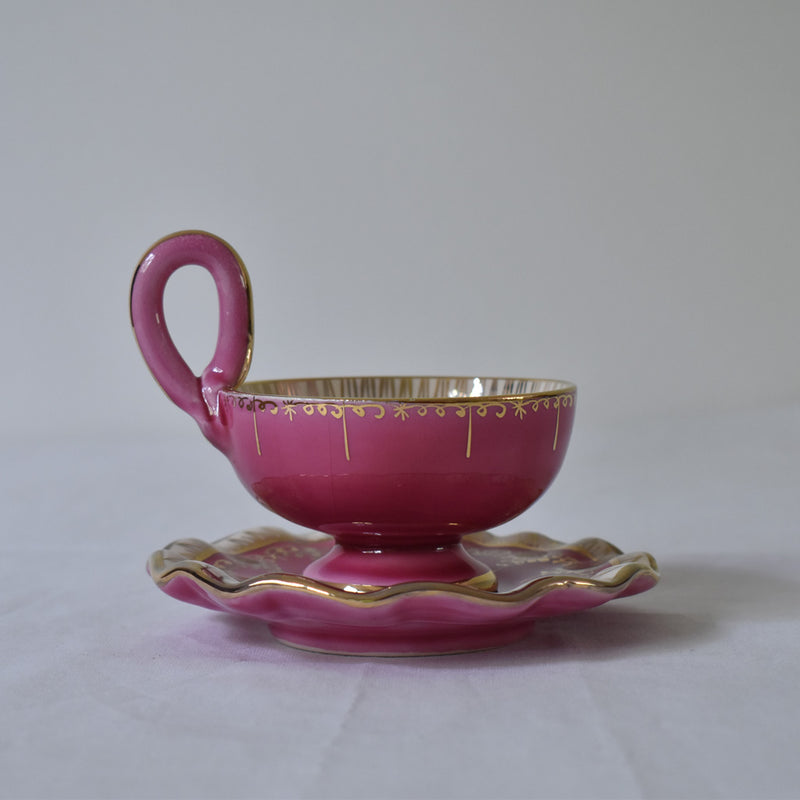 ア.ドラサンヴァル A.Dressinval コーヒーカップ＆ソーサー ピンク A