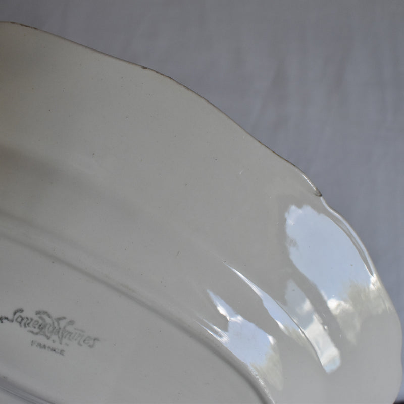 Antique Raviere Sarreguemines Scalloped Edge B