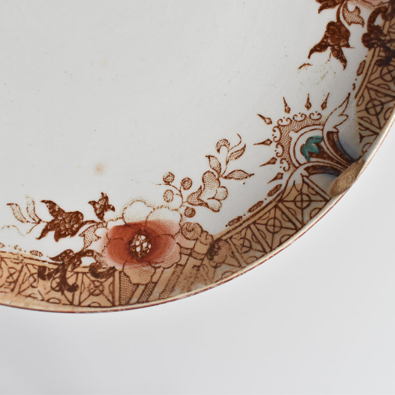 Antique saucer, Sarreguemines Kyoto B