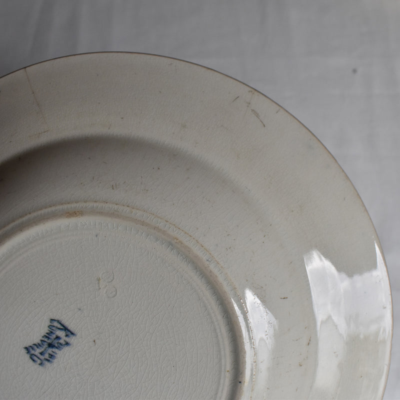 Antique Deep Plate, K&G Luneville, Tulipes C