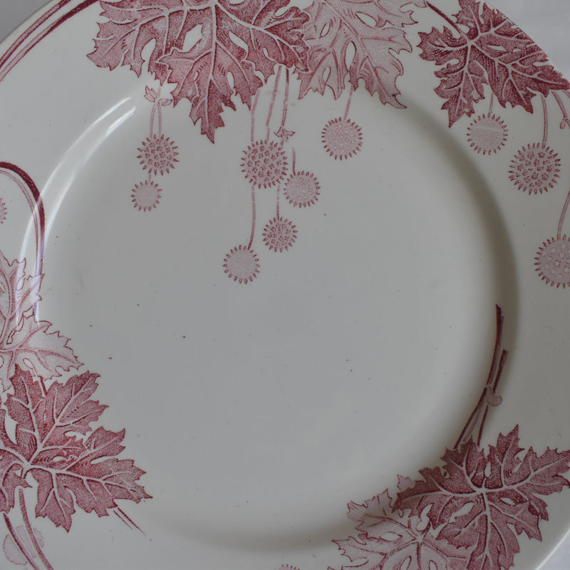 Antique Plate K&G Luneville Platane C