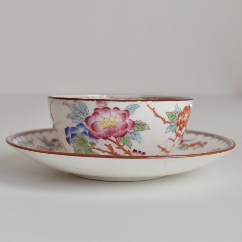 Antique Cup & Saucer Sarreguemines Minton 252 F