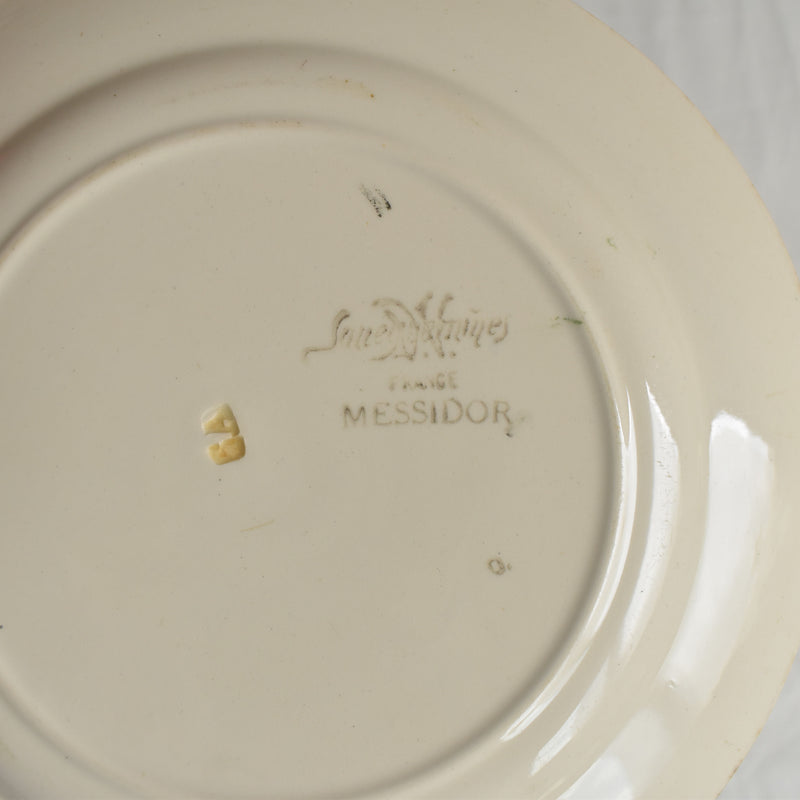 Antique Dessert Plate Sarreguemines Messidor I