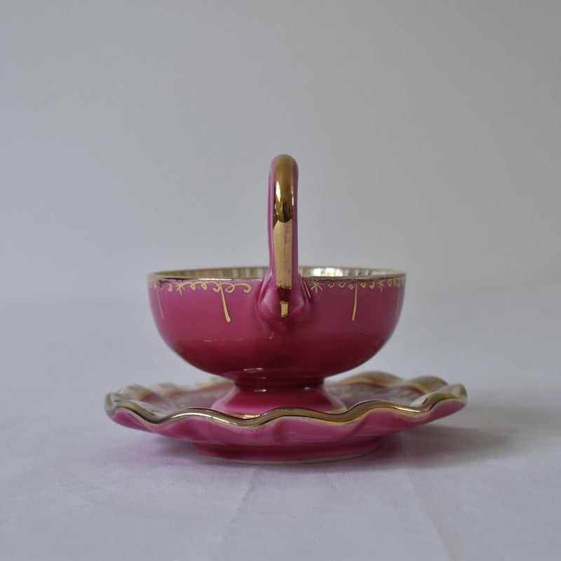 ア.ドラサンヴァル A.Dressinval コーヒーカップ＆ソーサー ピンク A