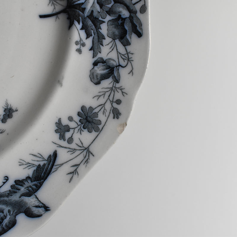 Antique Plate BWM&Co (E.Bourgeois) Indiana B