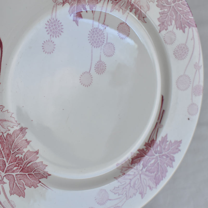 Antique Plate K&G Luneville Platane C