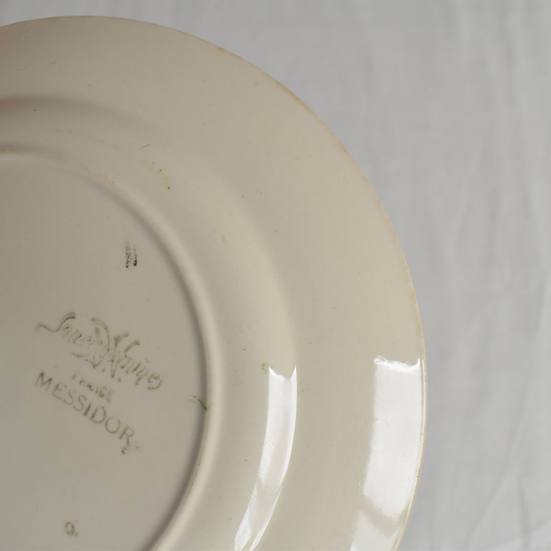 Antique Dessert Plate Sarreguemines Messidor I