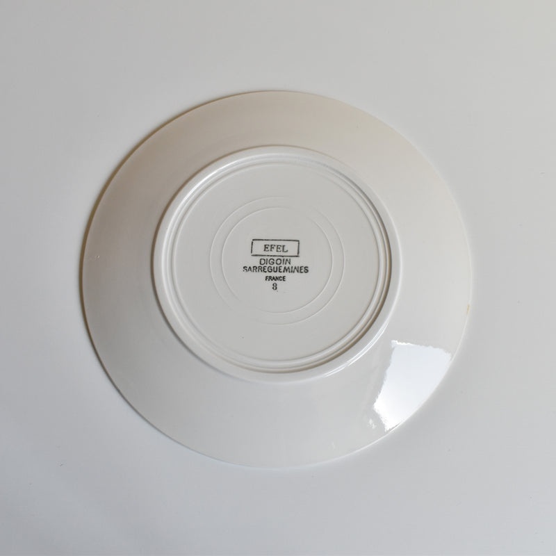 Vintage Plate Digoin & Sarreguemines Efel H