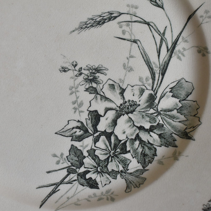 Antique Plate HB&Cie Oiseaux A