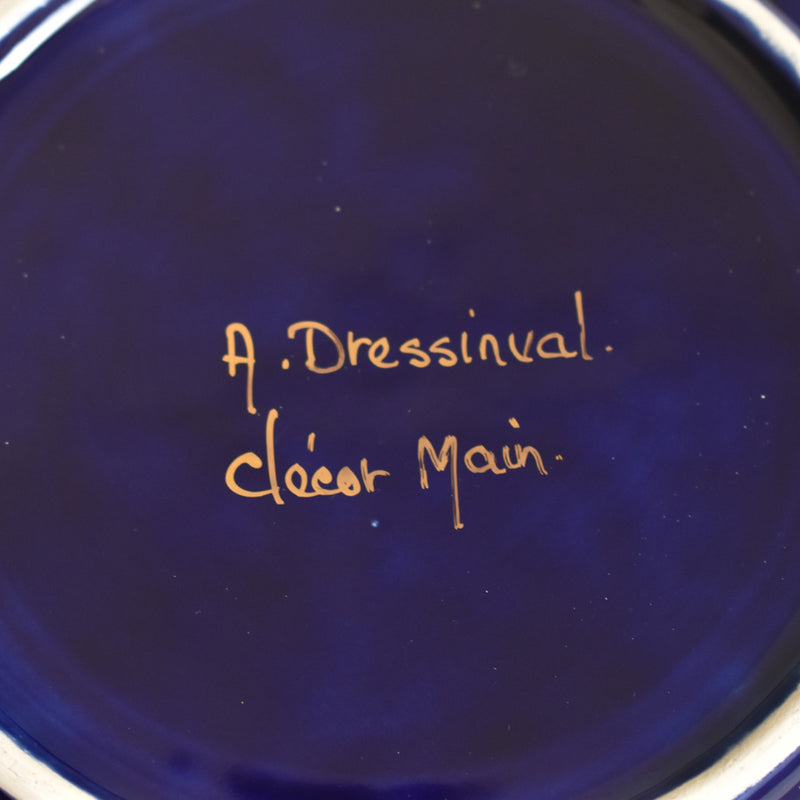 ア.ドラサンヴァル A.Dressinval デザート皿 ダークブルー　C