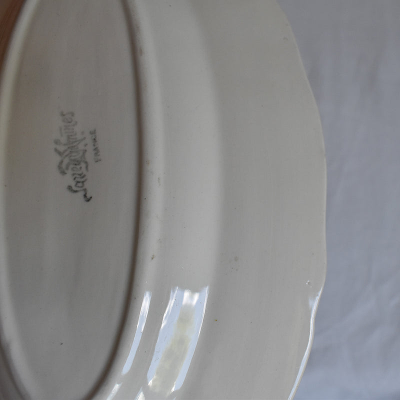 Antique Raviere Sarreguemines Scalloped Edge B
