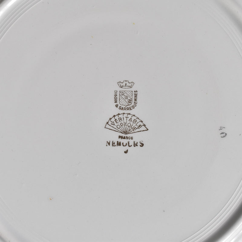 Vintage Digoin & Sarreguemines Nemours Large Plate