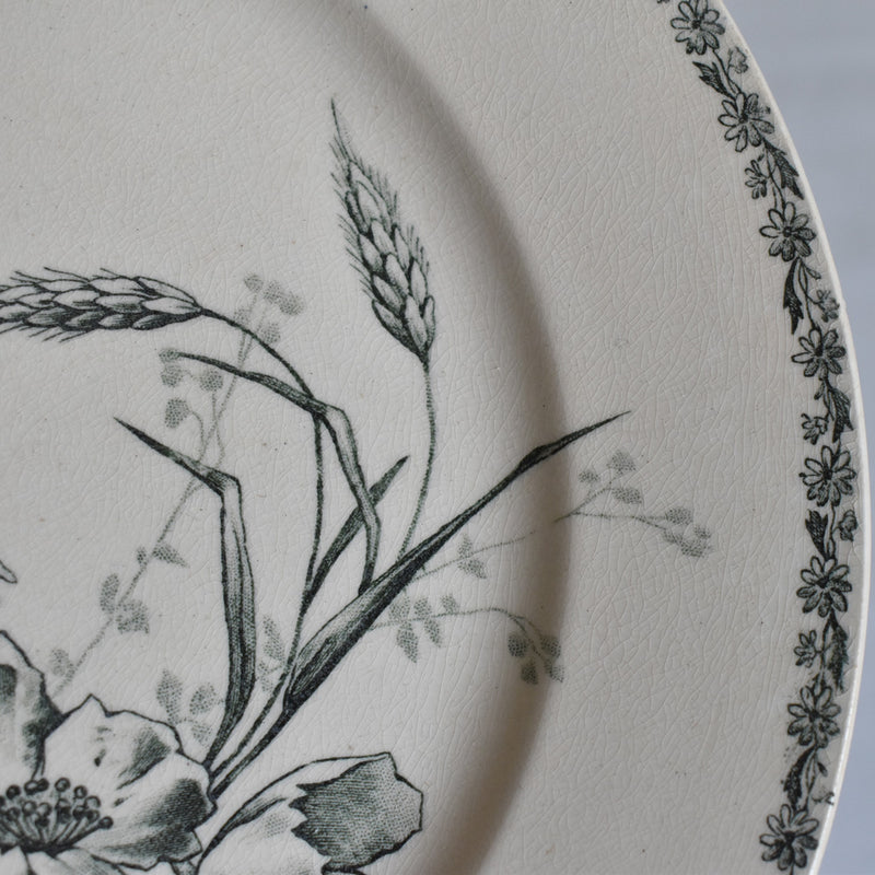 Antique Plate HB&Cie Oiseaux A
