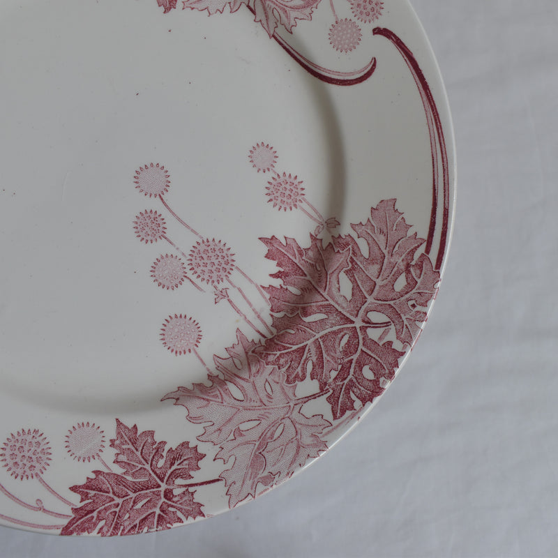 Antique Plate K&G Luneville Platane C