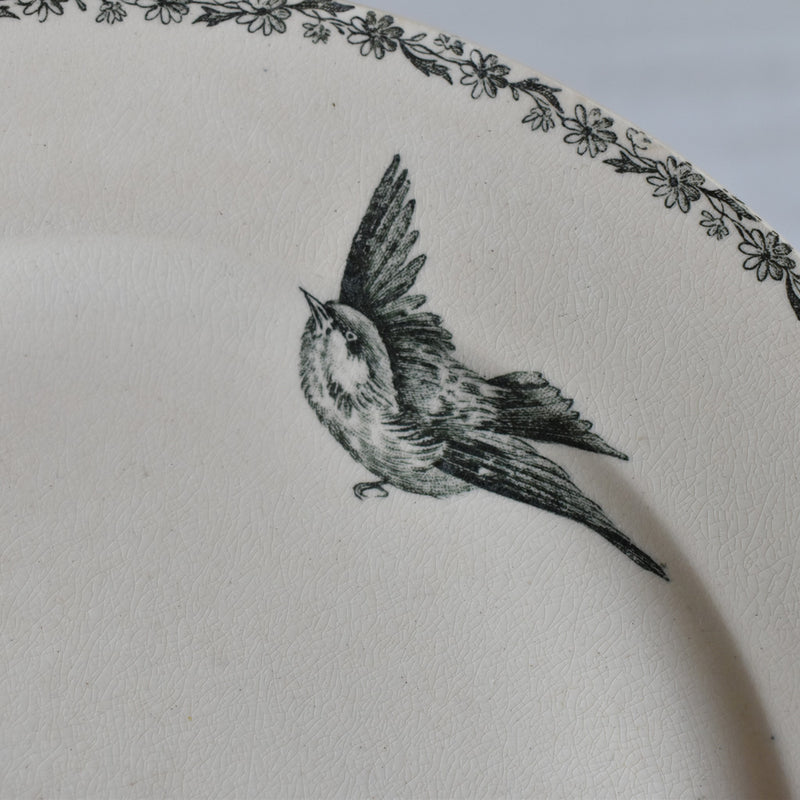 Antique Plate HB&Cie Oiseaux A