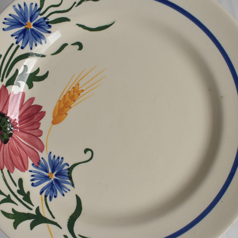Antique Dessert Plate Sarreguemines Messidor I