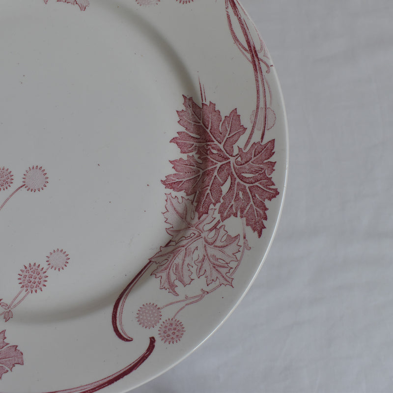 Antique Plate K&G Luneville Platane C