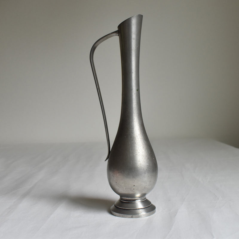 Vintage pewter vase