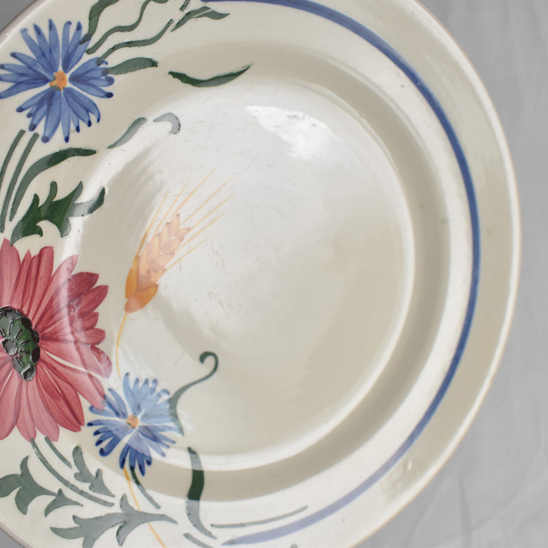 Antique Dessert Plate Sarreguemines Messidor I