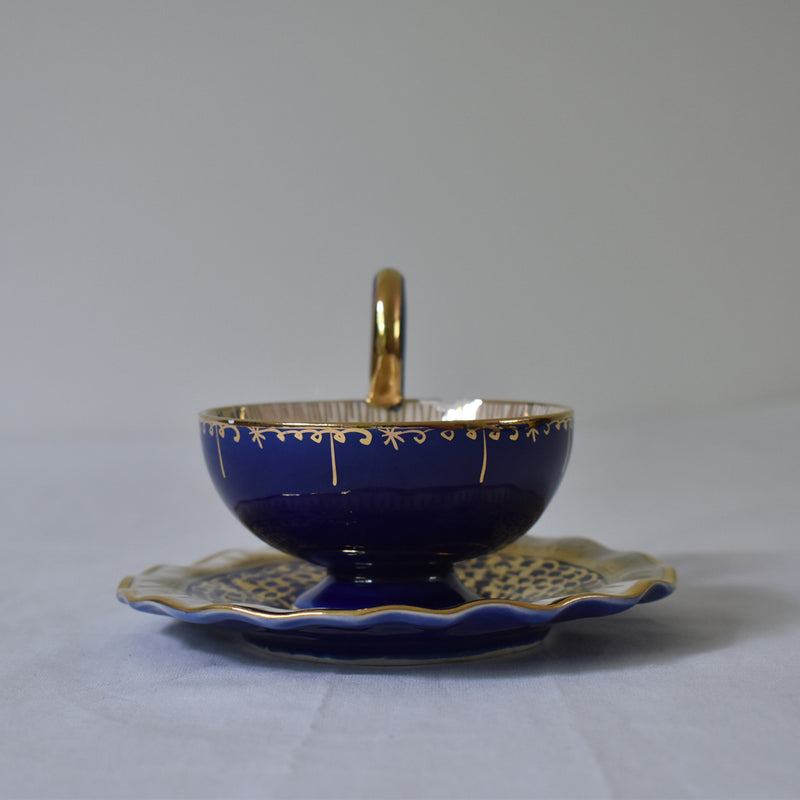 ア.ドラサンヴァル A.Dressinval コーヒーカップ＆ソーサー ブルー A