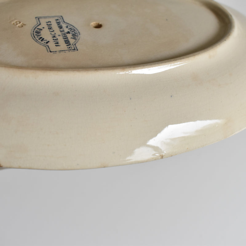 Antique Sauce Boat Digoin & Sarreguemines Favori