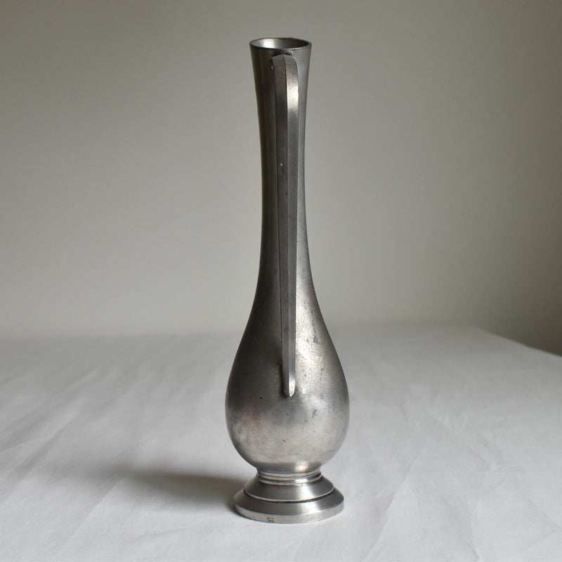 Vintage pewter vase