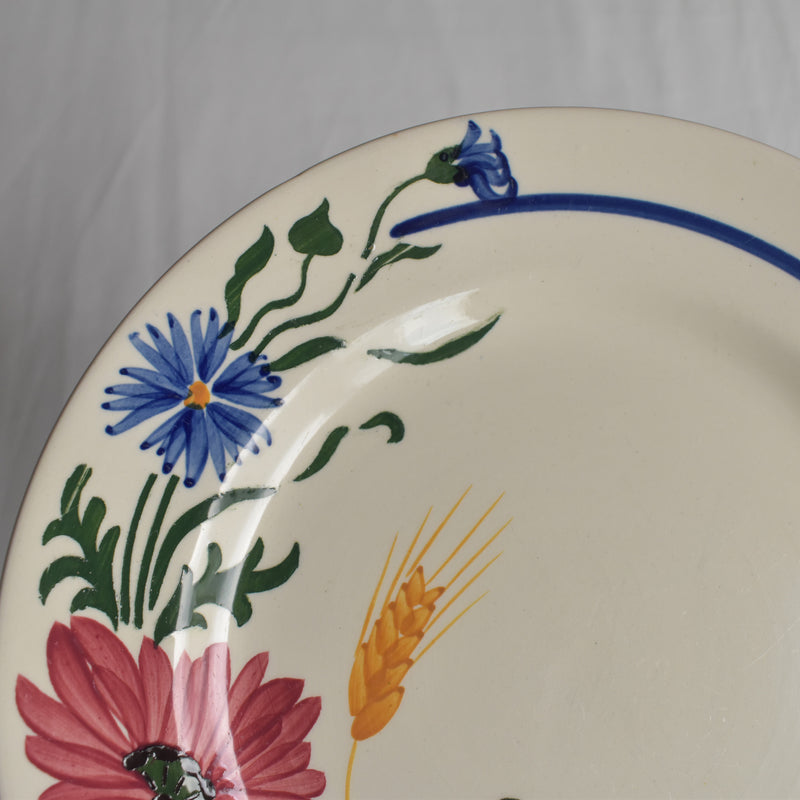 Antique Dessert Plate Sarreguemines Messidor I