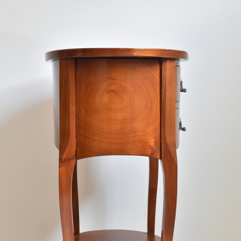 Vintage Oval Side Table - Cherrywood