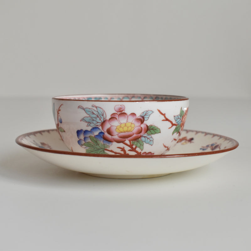 Antique Cup & Saucer Sarreguemines Minton 252 G