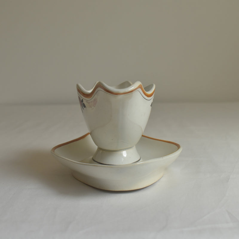 Vintage Sauce Boat Moulin des Loups Orange
