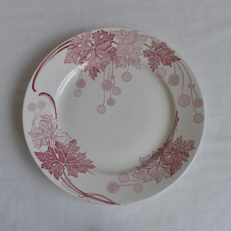 Antique Plate K&G Luneville Platane D