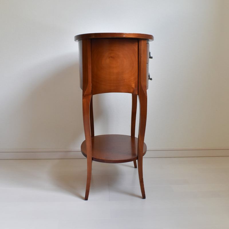 Vintage Oval Side Table - Cherrywood