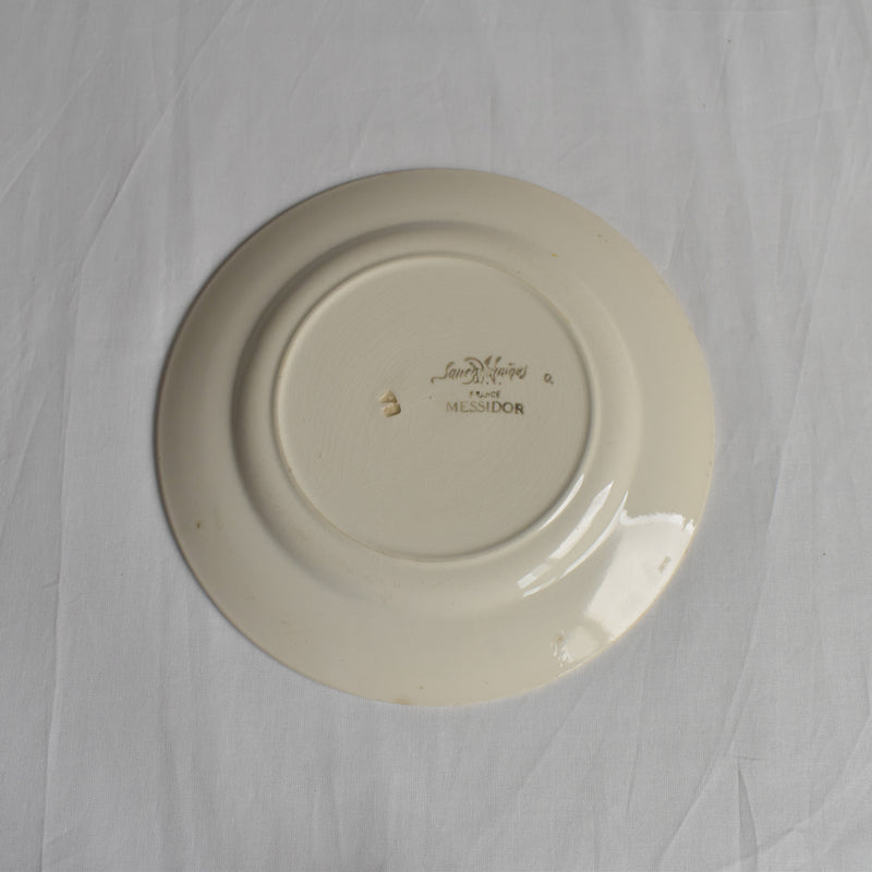 Antique Dessert Plate - Sarreguemines Messidor J
