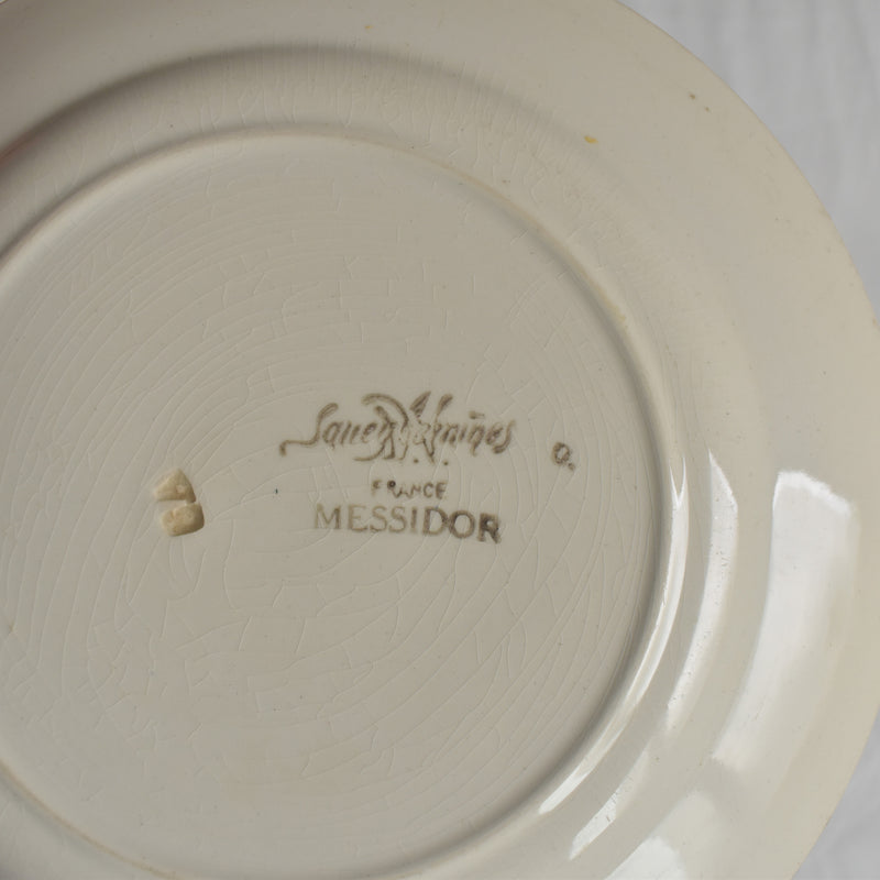 Antique Dessert Plate - Sarreguemines Messidor J
