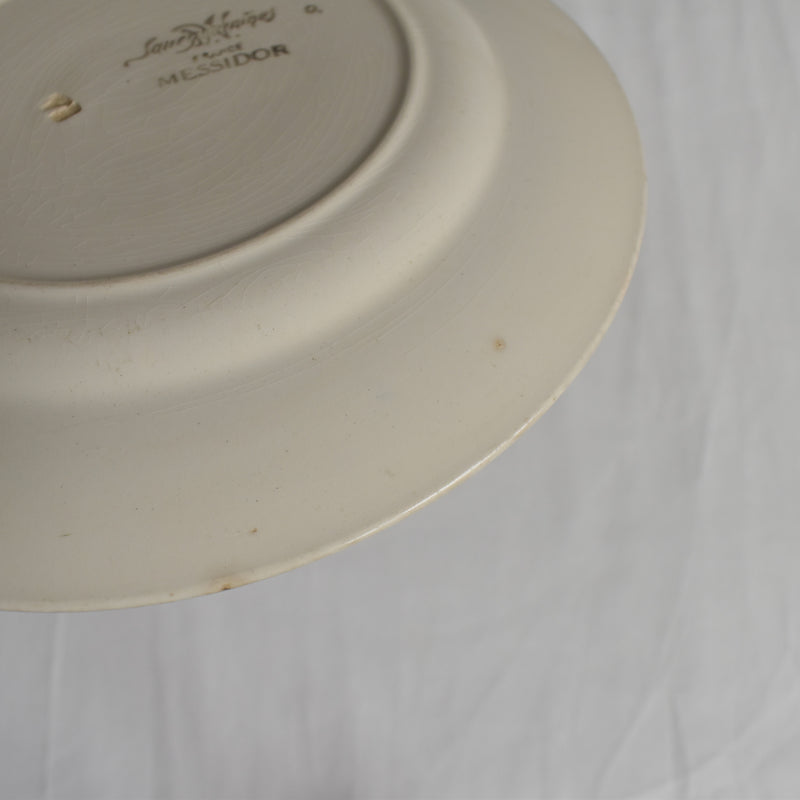 Antique Dessert Plate - Sarreguemines Messidor J