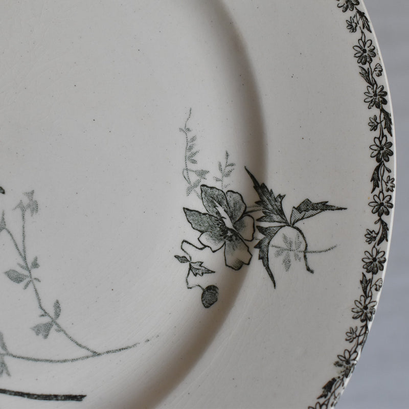 Antique Plate HB&Cie Oiseaux B