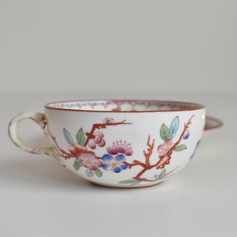 Antique Cup & Saucer Sarreguemines Minton 252 G