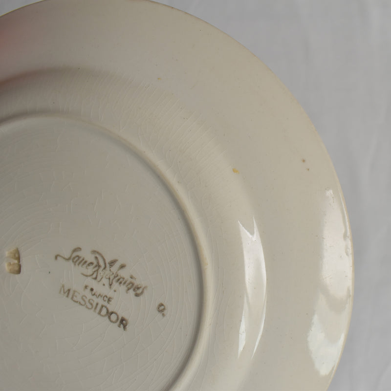 Antique Dessert Plate - Sarreguemines Messidor J