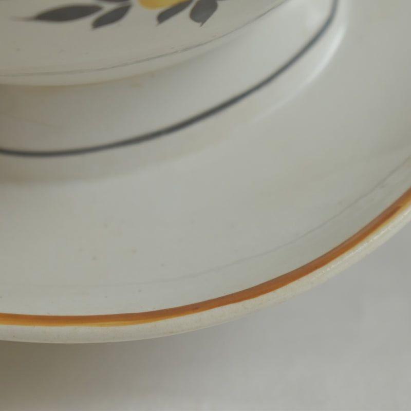 Vintage Sauce Boat Moulin des Loups Orange