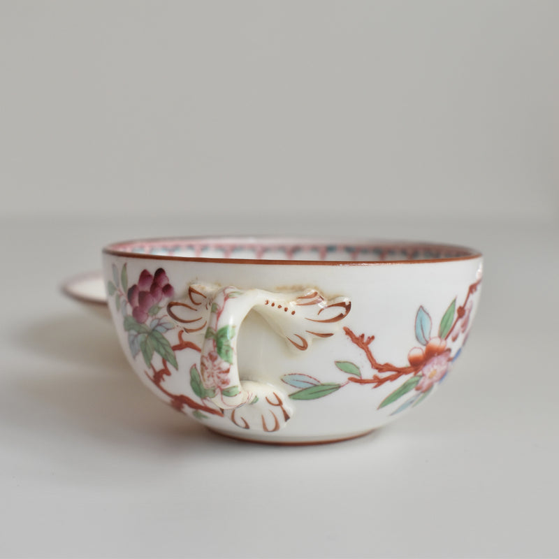 Antique Cup & Saucer Sarreguemines Minton 252 G