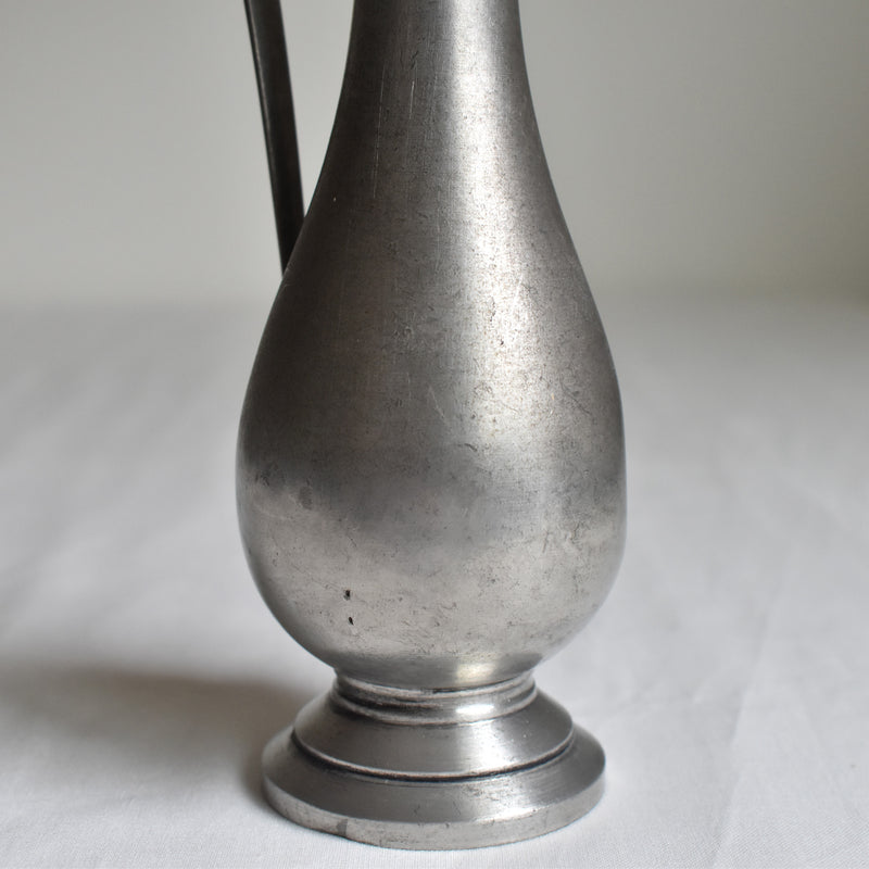 Vintage pewter vase