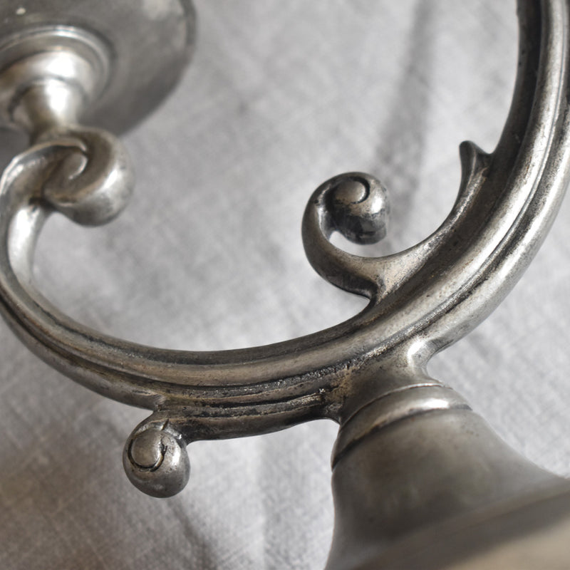 ピューター　キャンドルホルダー　2点セット