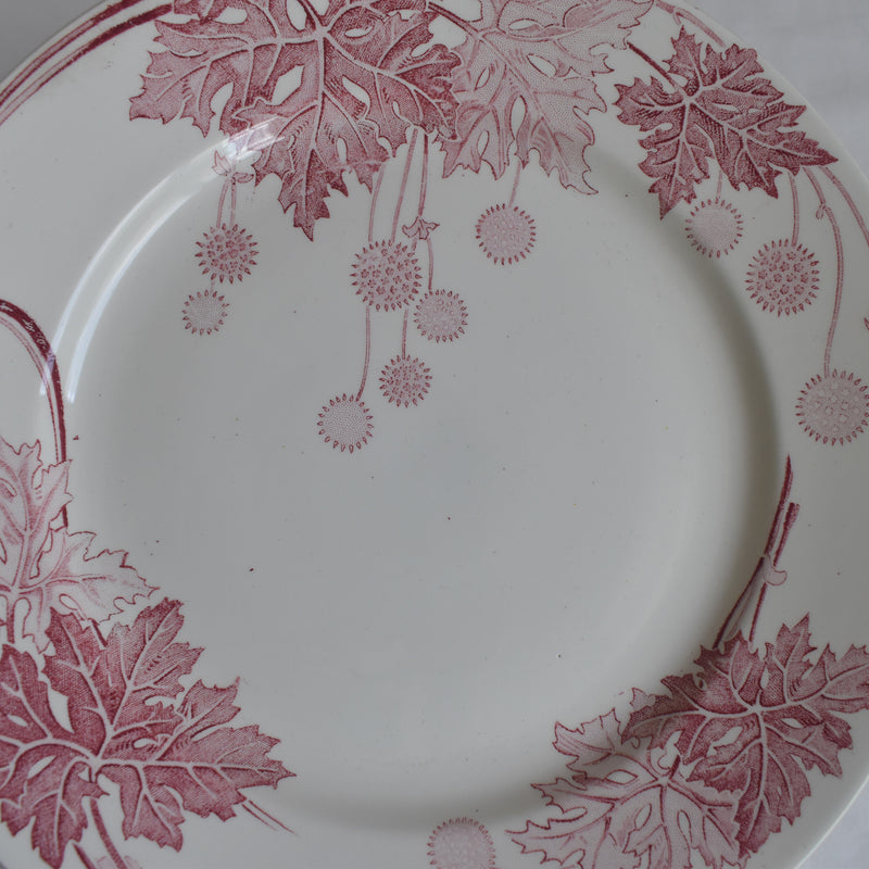 Antique Plate K&G Luneville Platane D