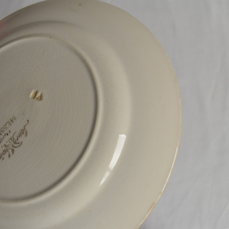 Antique Dessert Plate - Sarreguemines Messidor J