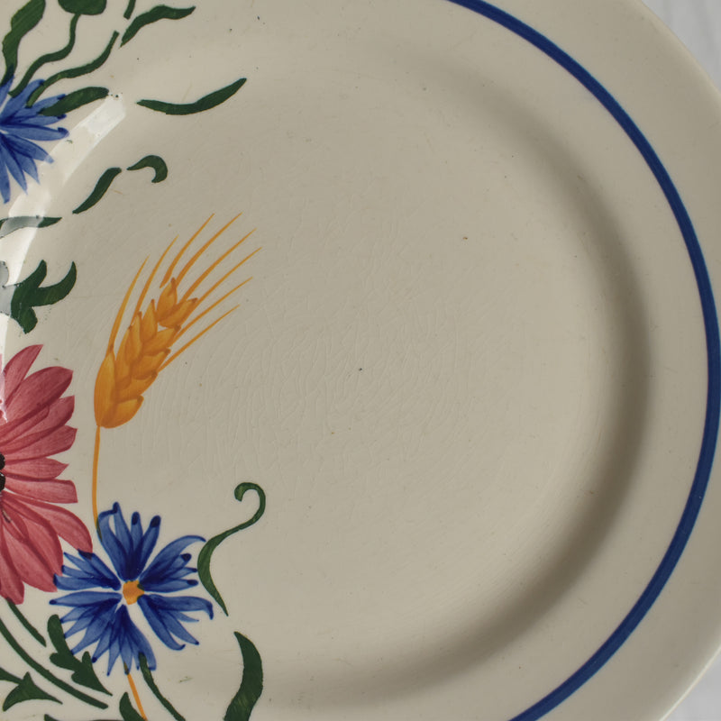 Antique Dessert Plate - Sarreguemines Messidor J