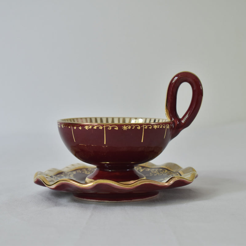 ア.ドラサンヴァル A.Dressinval コーヒーカップ＆ソーサー レッド A